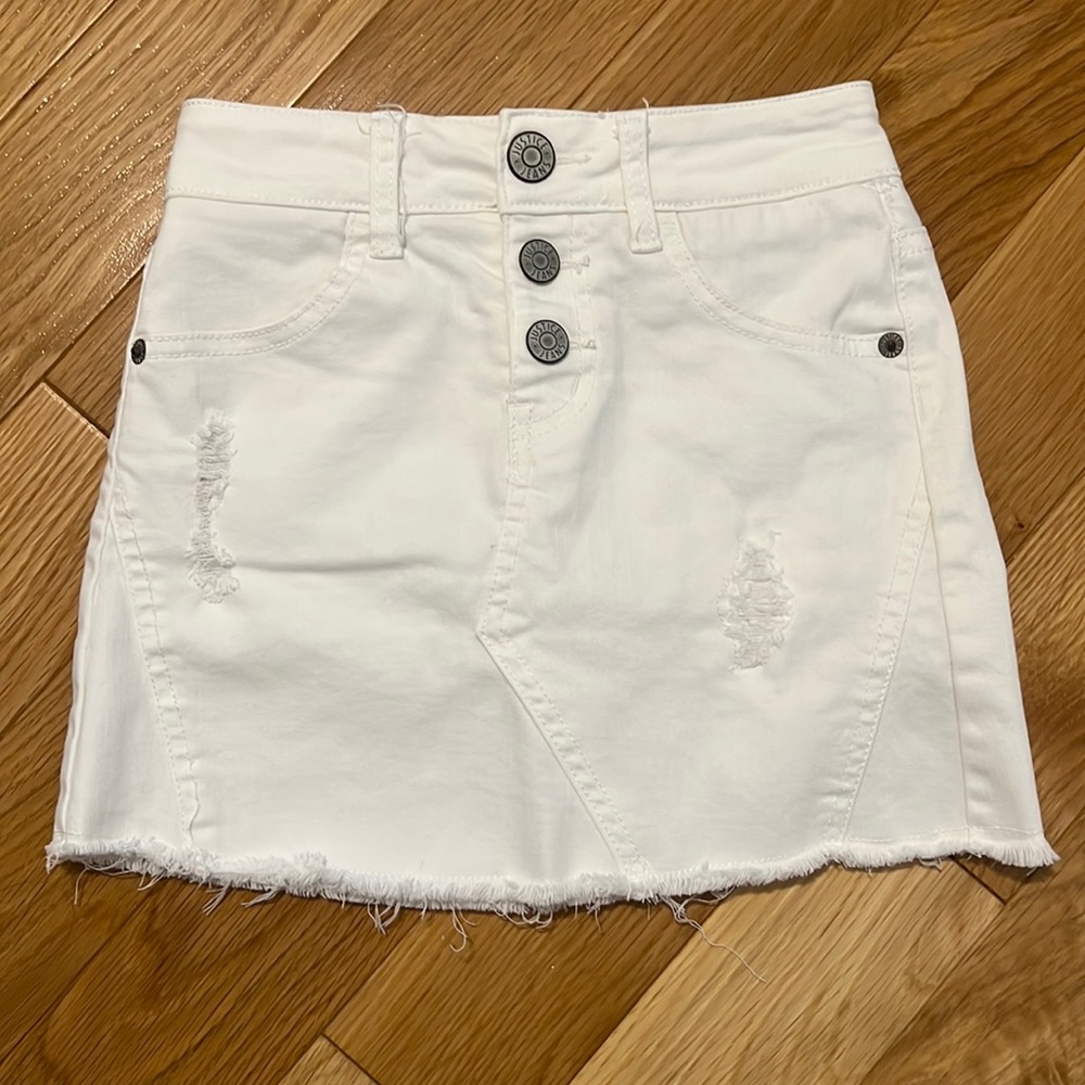 Justice jeans skirt